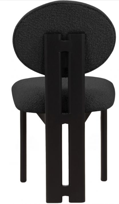 Meridian Furniture Napa Black Boucle Upholstered Dining Chair-3