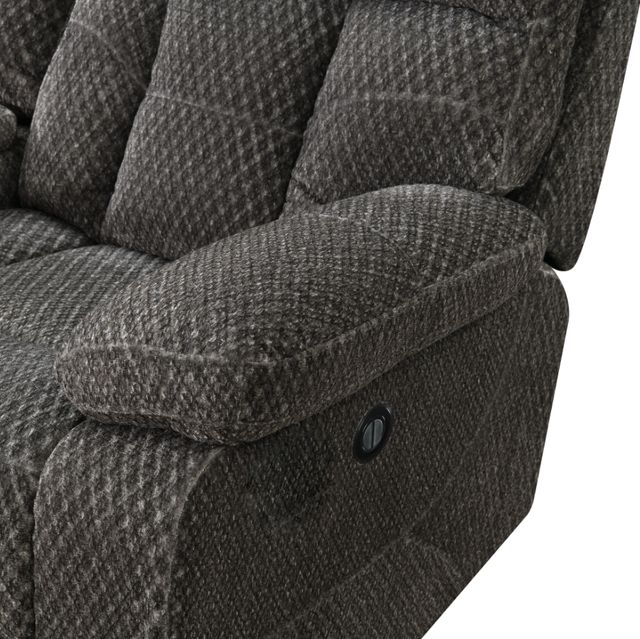 New Classic® Home Furnishings Bravo Charcoal Powered Footrest Sofa-3