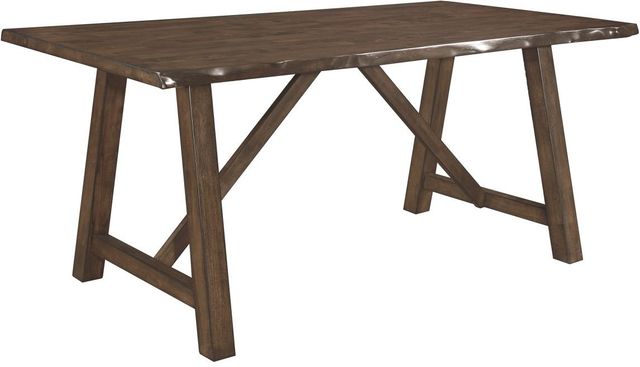 Mazin Furniture Whittaker 6-Piece Dark Brown/Gray Dining Set-0
