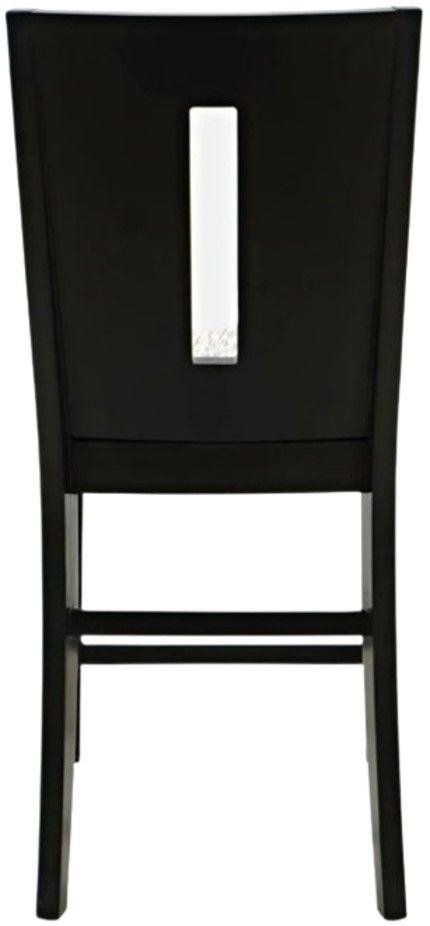 Jofran Inc. Urban Icon Black/Gray Slotback Counter Stool-3