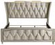 Coaster® Lorient Camel/Ivory Queen Wingback Panel Bed -2
