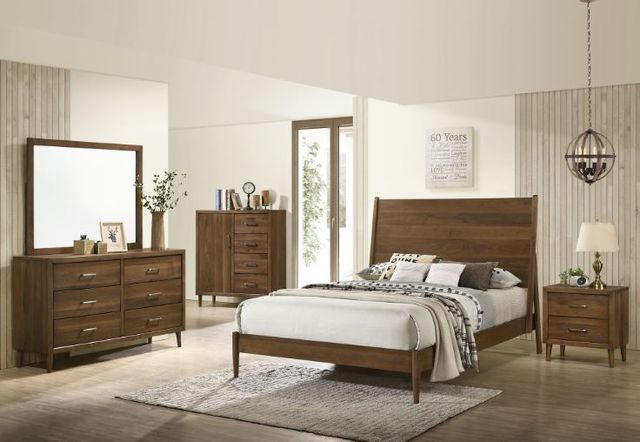 Elements International Malibu Walnut 6-Drawer Dresser-3