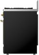 Ilve® Majestic III 30" Glossy Black Pro Style Dual Fuel Natural Gas Range with Triple Glass Door and Brass Trim-3