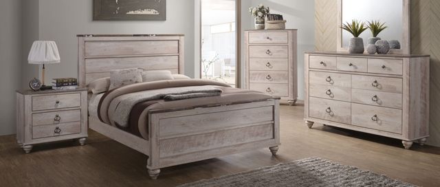 American Wholesale Furniture Jessup 3-Piece Rustic Queen Bedroom Set-1