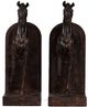 A & B Home Bronze Trotting Horse Bookends-2