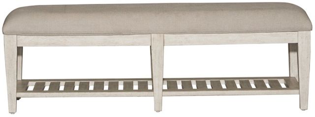 Liberty Furniture Heartland Antique White/Gray Bed Bench-2