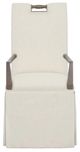 Fairfield® Customizable Entree Dining Pull Tall Back Arm Chair with Skirt-1