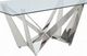ACME Furniture Dekel Glass Top Dining Table with Stainless Steel Base-3