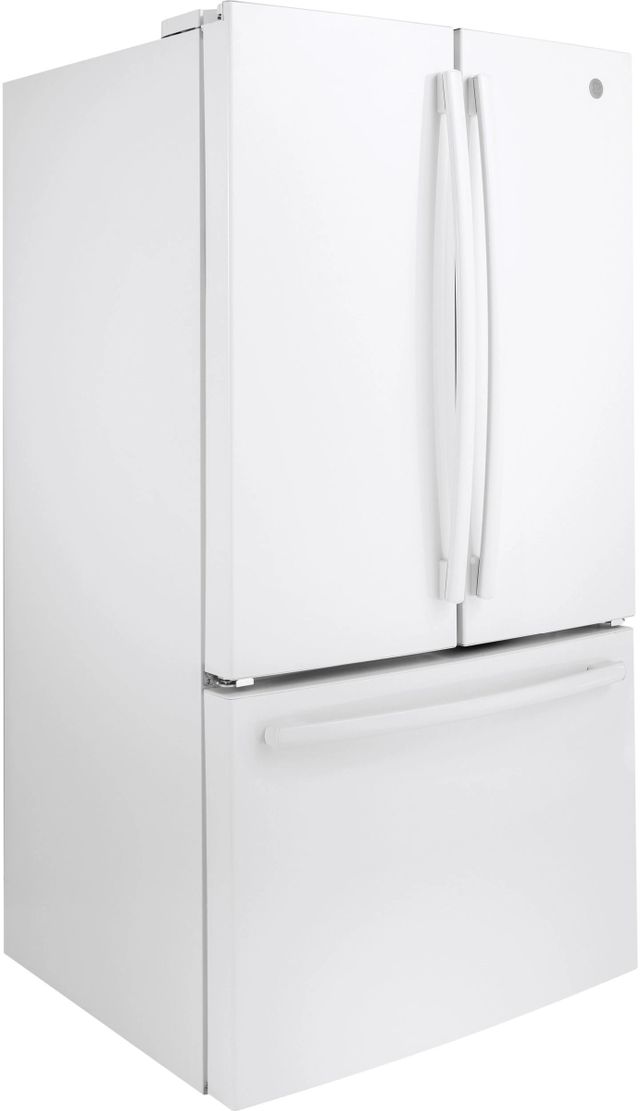 GE® 27.0 Cu. Ft. White French Door Refrigerator-2