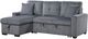 Homelegance® Rhett 3-Piece Gray Right-Arm Facing Reversible Sleeper Sectional-2
