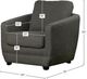 LH Home Feather Baltimo Smokey Sage Club Chair-2