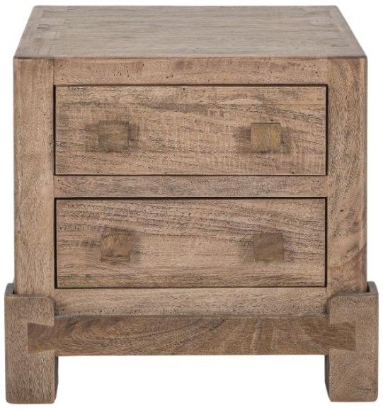 International Furniture Direct Atenas Brown Nightstand-3