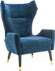 TOV Furniture Logan Navy Velvet Chair-2