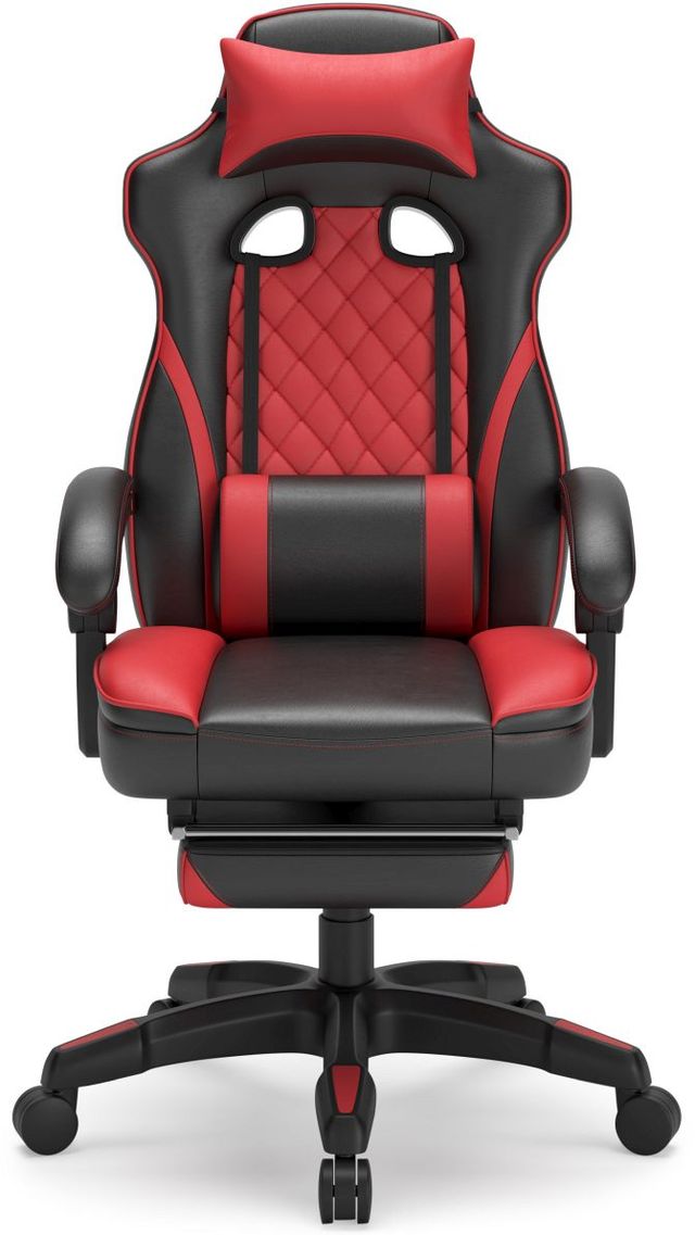 Signature Design by Ashley® Lynxtyn Red/Black Office Swivel Desk Chair-1
