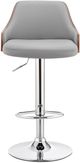 Armen Living Asher Chrome/Gray Bar Stool-3