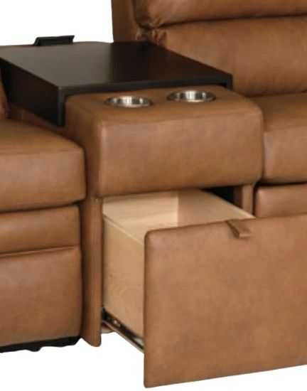 Smith Brothers Customizable M104 Power Reclining L-Shaped Sectional-2