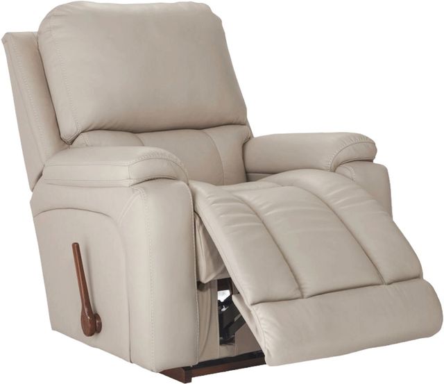 La-Z-Boy® Greyson Ice Leather Manual Rocking Recliner-1