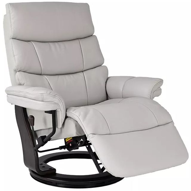 BenchMaster Cheer Light Gray Manual Flip-Up Footrest Recliner-2