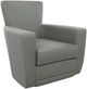 American Leather® Customizable Ethan Leather Swivel Chair-0