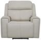 Flexsteel® Barnett Timber Leather Power Recliner with Power Headrest and Lumbar-1