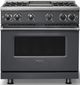 Viking® 7 Series 36" Cast Black Pro Style Liquid Propane Gas Range with 12" Reversible Griddle-0