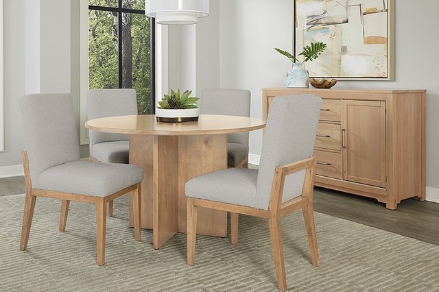 Artisan & Post by Vaughan-Bassett Crafted Cherry by Ben & Erin Napier Oatmeal/Bleached Cherry Side Chair-2