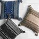 Surya Trenza Charcoal 22"x22" Pillow Shell with Polyester Insert-2