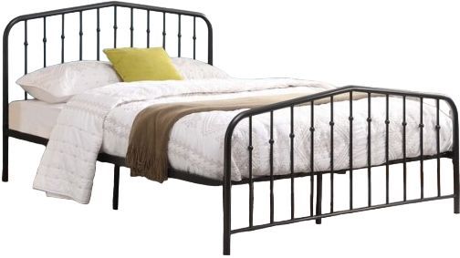 Milton Greens Stars Black Full Arc Metal Platform Bed-0