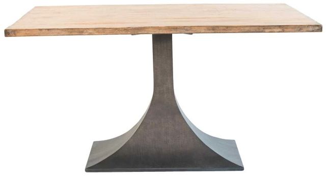 Nest Home Collections Makenzie Antique Natural Dining Table with Iron Base-2