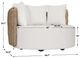 Uttermost® Sunset Oatmeal/Oyster White Outdoor Round Swivel Day Bed-1
