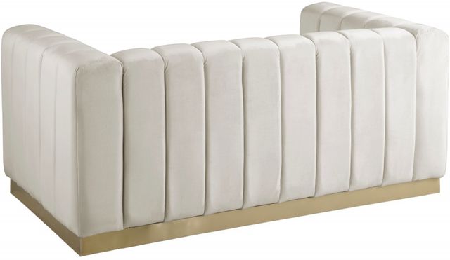 Meridian Furniture Marlon Cream Velvet Loveseat-2