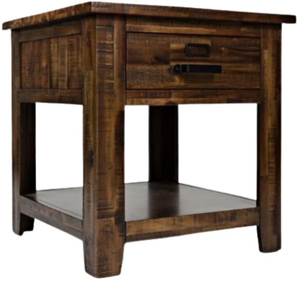 Jofran Inc. Cannon Valley Brown End Table-0