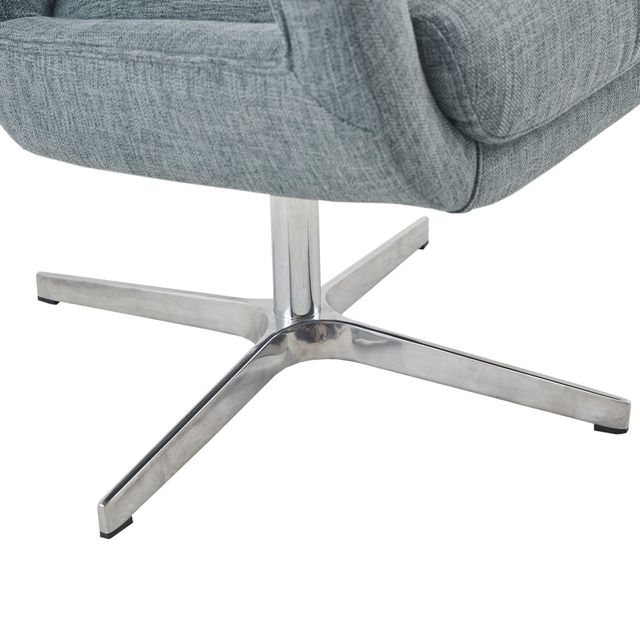 Olliix by INK+IVY Daisy Blue Multi Swivel Chair-2