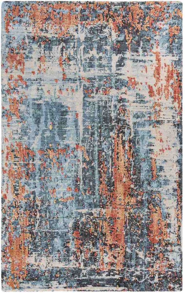 Rizzy Home Premier Blue 5'x8' Rectangular Rug-0