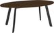 Amisco Customizable Lidya 72" Oval Dining Table with 1" Walnut Veneer Top-0