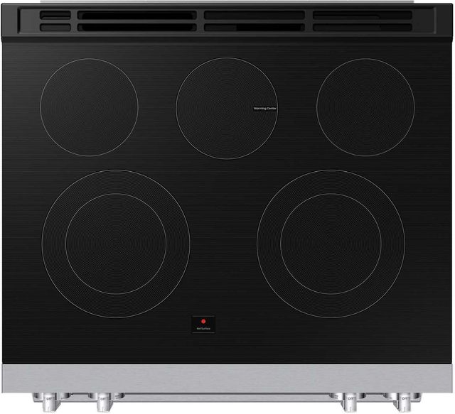 Samsung Bespoke 30" Stainless Steel Smart Slide-In Electric Range with No-Preheat Air Fry Max-2