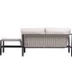 Ratana Diva Beige/Graphite/Snow 2-Seater Left Arm with Corner Table-4