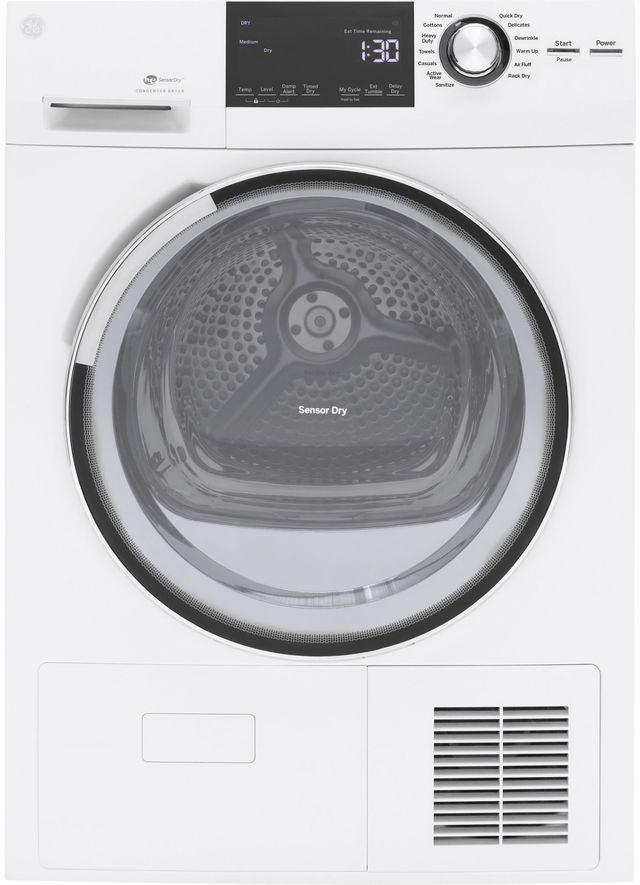 GE® White Front Load Washer & Electric Dryer Laundry Pair-2