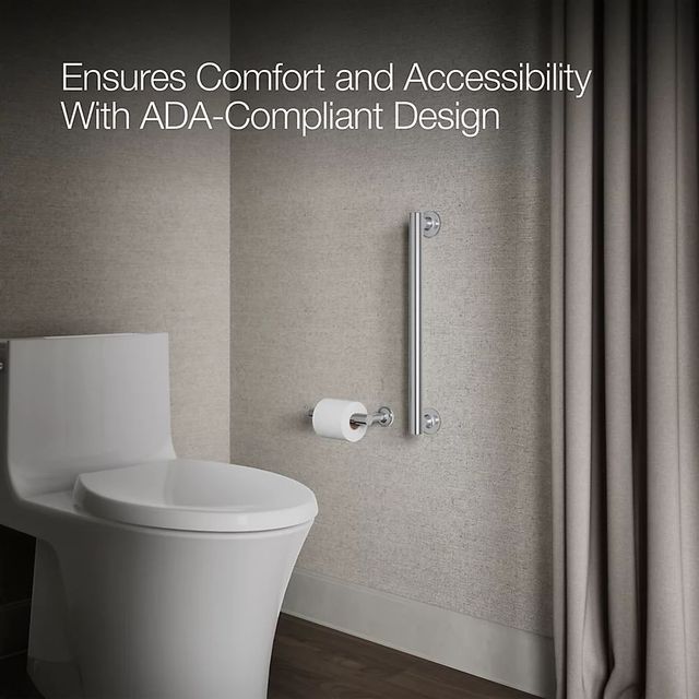 KOHLER® Purist® Polished Stainless 18" Grab Bar-3