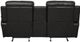 Homelegance® Marille Black Manual Double Glider Reclining Loveseat with Center Console-3