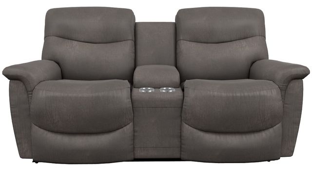 La-Z-Boy® James Steel Manual Reclining Loveseat with Console-1