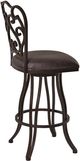 Armen Living Celeste Auburn Bay/Bandero Espresso Counter Stool-2