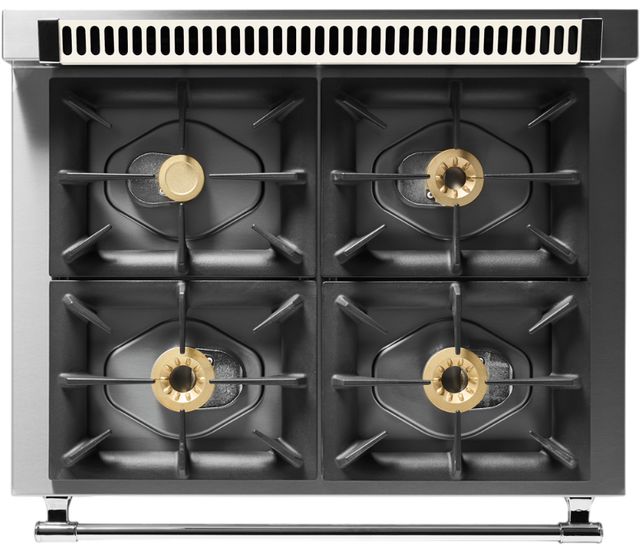Viking® Tuscany 36" Pure White Pro Style Dual Fuel Range-3