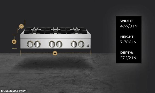 JennAir® RISE™ 48" Stainless Steel Natural Gas Rangetop-3