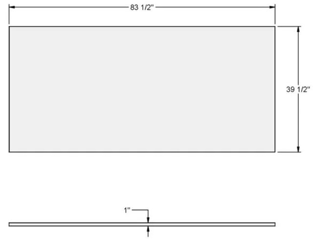 Amisco Customizable Lidya 84" Dining Table-2
