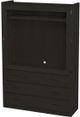 Crate Designs™ Furniture Espresso TV Wall Unit with Locking Door-0