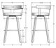 Amisco Customizable Fletcher Swivel Bar Stool-1