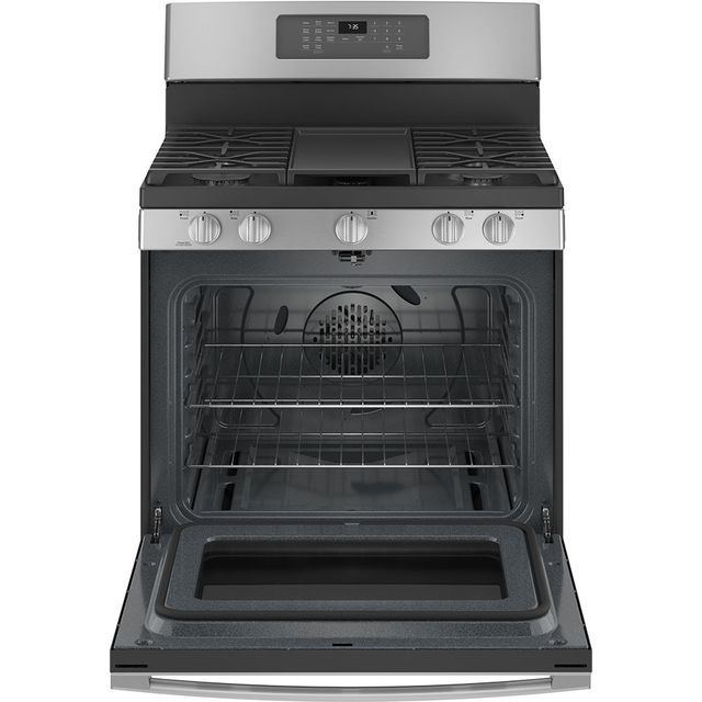 GE® 30" Stainless Steel Freestanding Gas Range-2