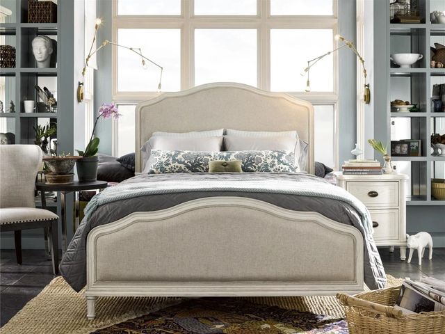 Universal Explore Home™ Amity Cotton King Upholstered Panel Bed-1