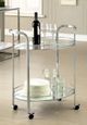 Furniture of America® Loule Chrome Serving Cart-1